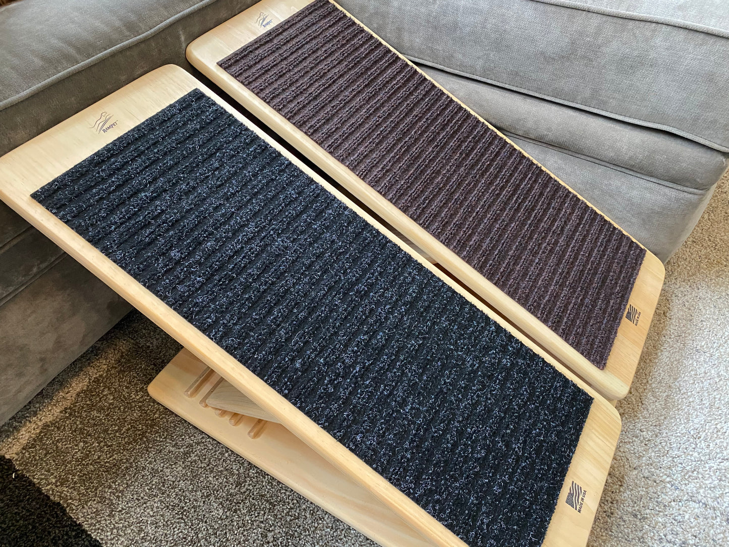 RamPet - Pet Ramp (Brown Carpet Runner)