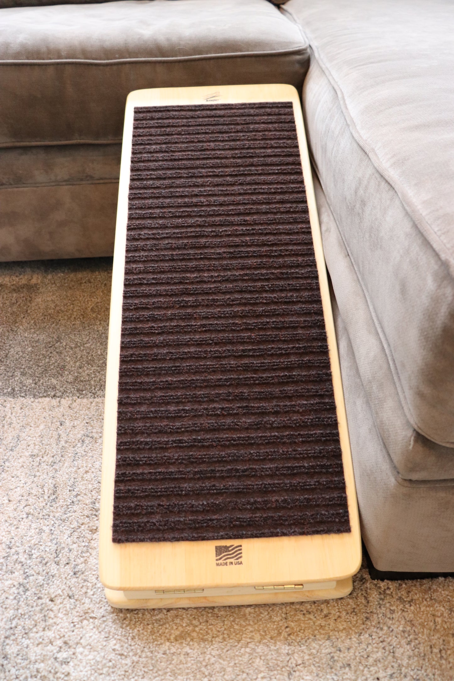 RamPet - Pet Ramp (Brown Carpet Runner)