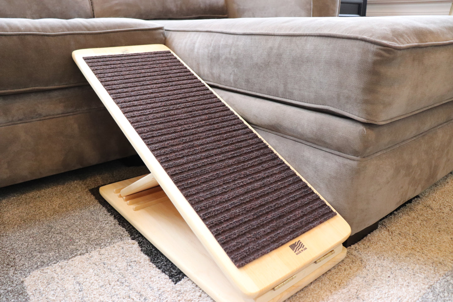 RamPet - Pet Ramp (Brown Carpet Runner)